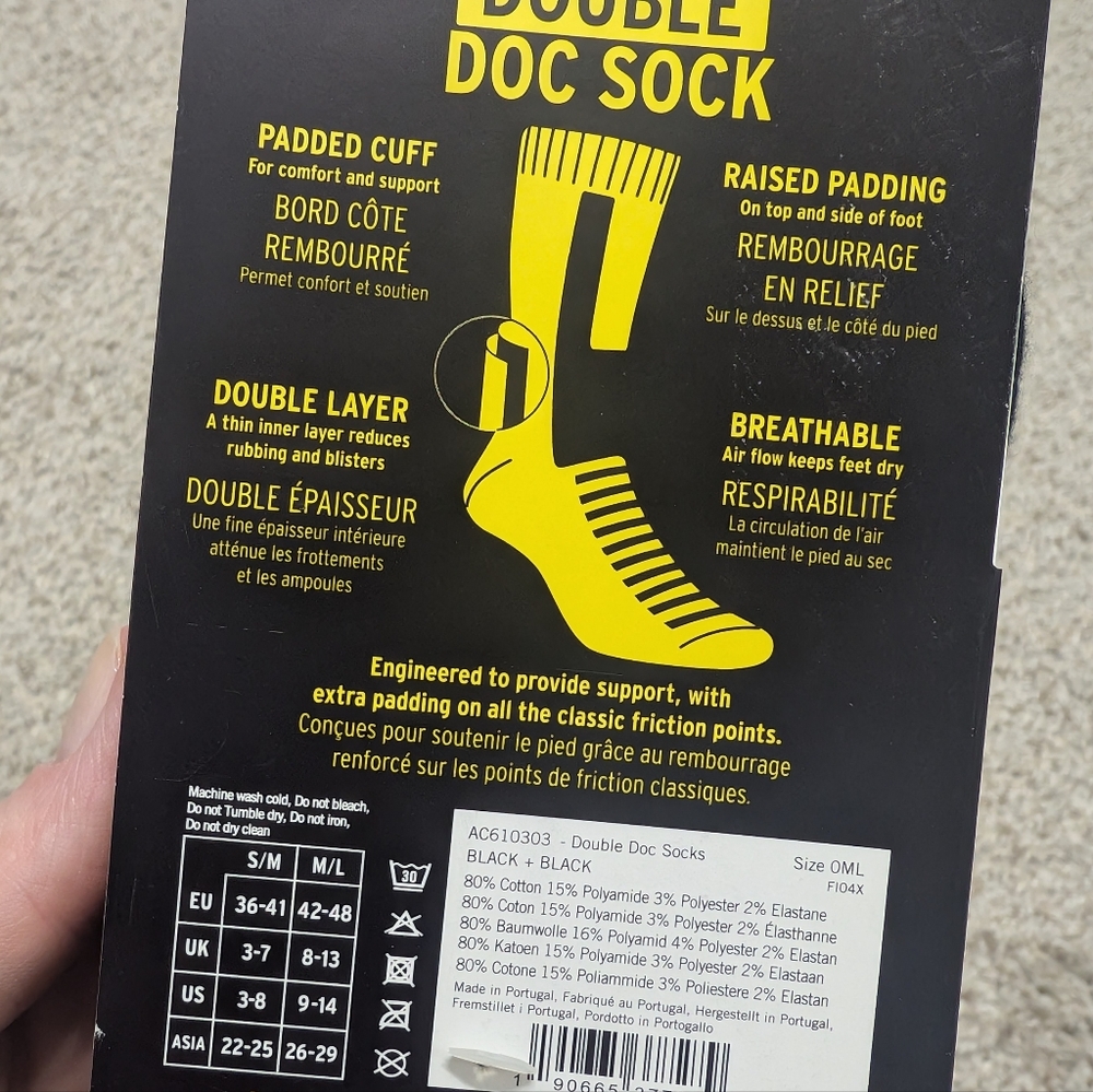 Dr. Martens Black Double Layer Socks - Picture 3 of 4
